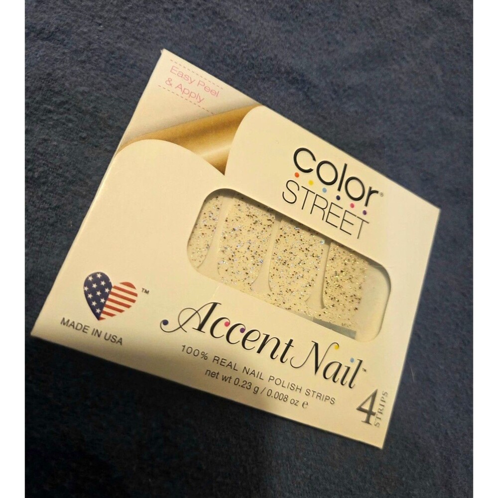 Color Street Nail Polish Strips Glitter Easy Peel Prism Break FSGT08
